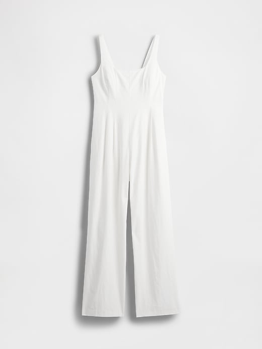 Image number 7 showing, Linen-Blend Seamed Jumpsuit