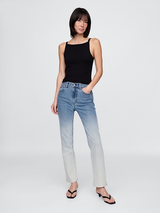 Image number 1 showing, High Rise Ombré '90s Straight Jeans