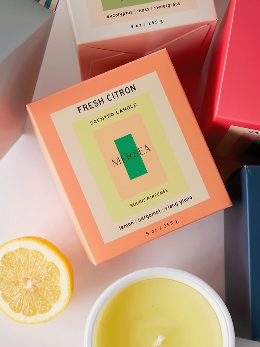 Image number 3 showing, Mersea Fresh Citron Boxed Candle