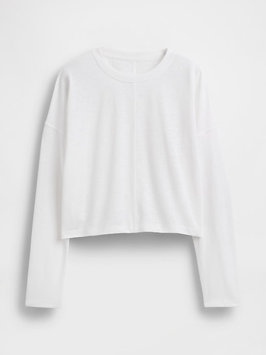 Image number 5 showing, Oversized Linen-Blend Swing Top