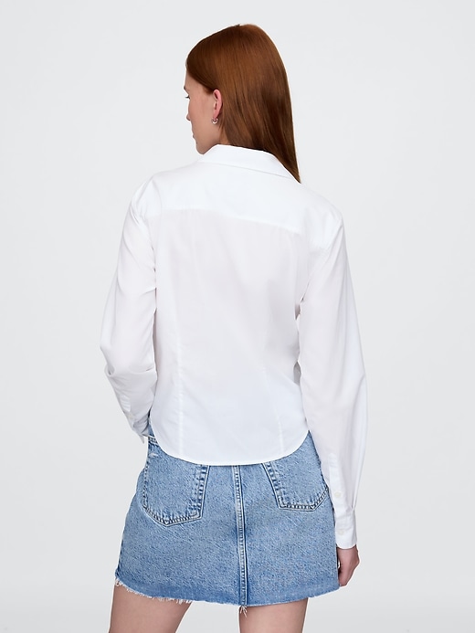 Image number 2 showing, Organic Cotton Cropped Shirt