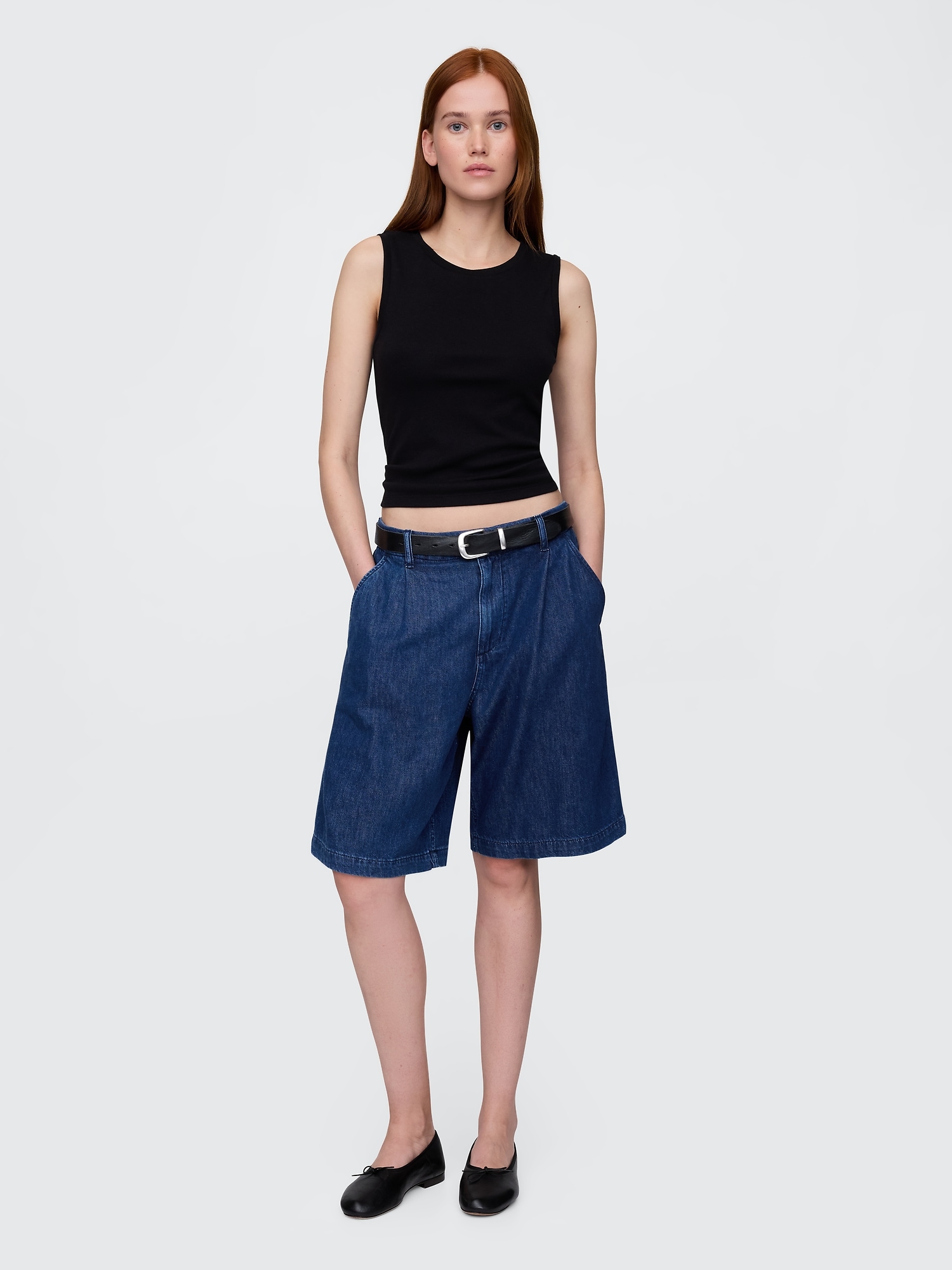 365 High Rise UltraSoft Longline Trouser Shorts