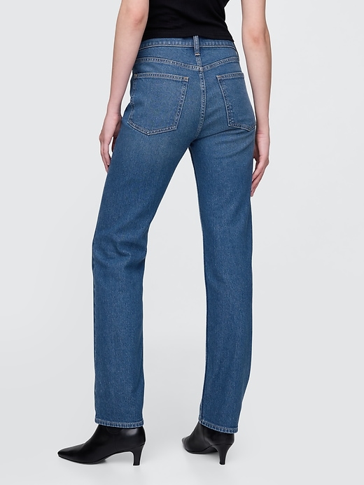 Image number 5 showing, High Rise Western '90s Straight Jeans