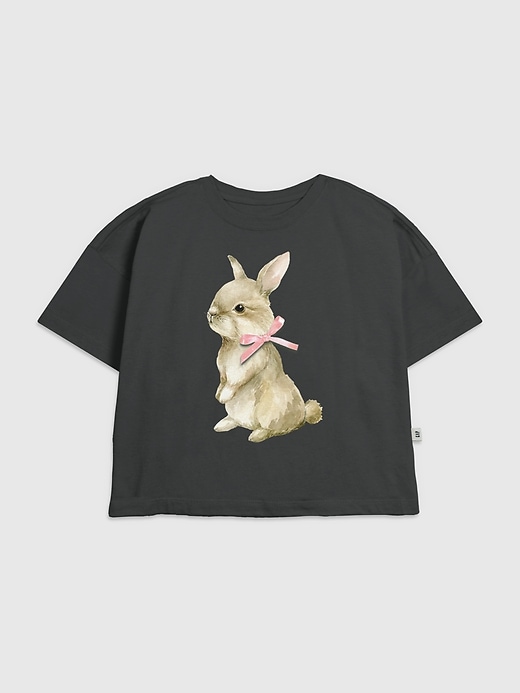 Image number 1 showing, Kids Bunny Bow Graphic T-Shirt