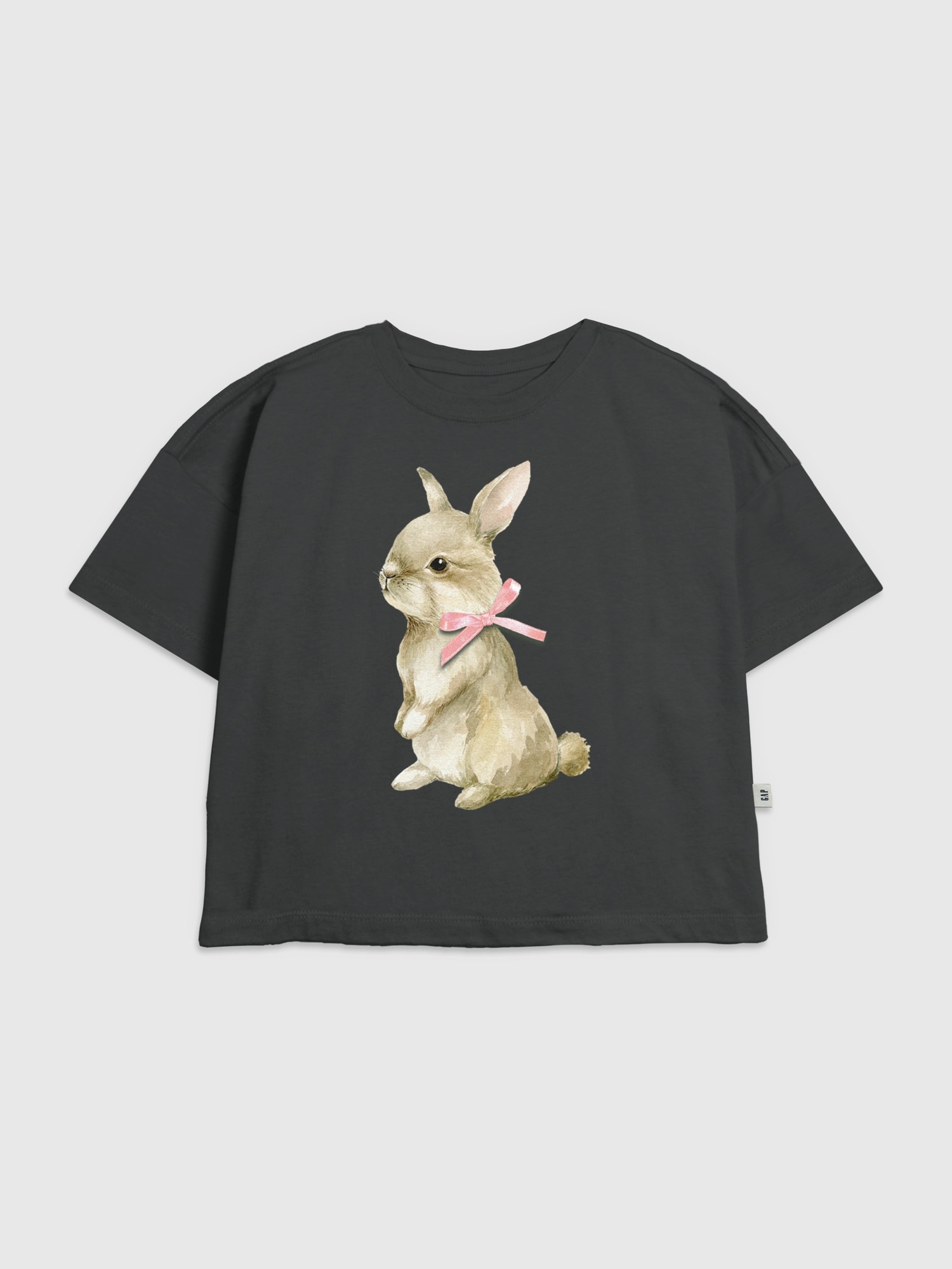 Kids Bunny Bow Graphic T-Shirt