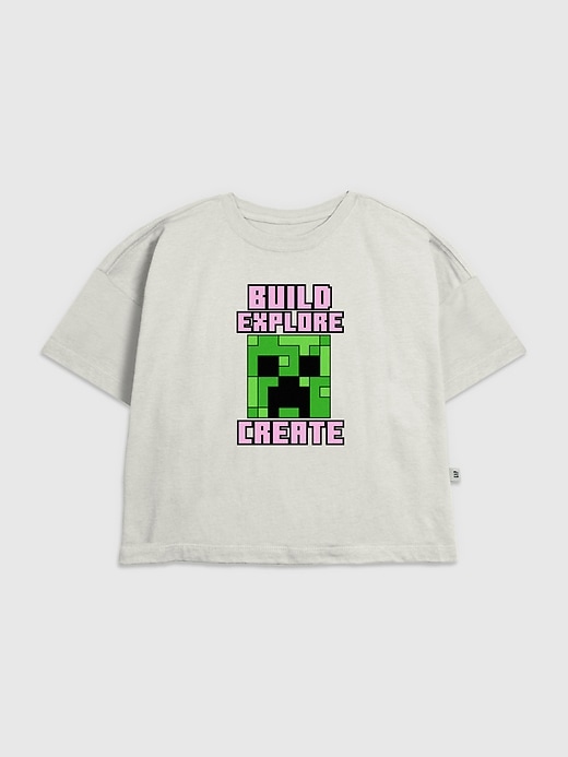 Image number 1 showing, Kids Minecraft Creeper Face Graphic T-Shirt