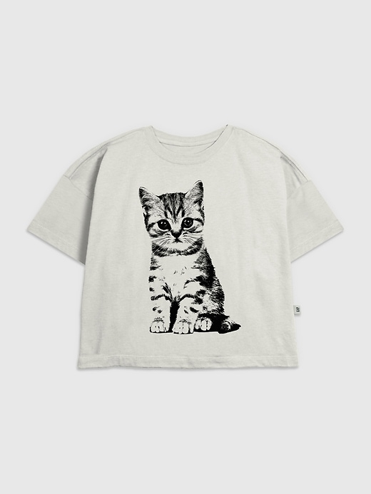 Image number 1 showing, Kids Kitten Pop Art Graphic T-Shirt