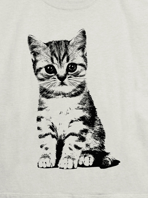 Image number 3 showing, Kids Kitten Pop Art Graphic T-Shirt