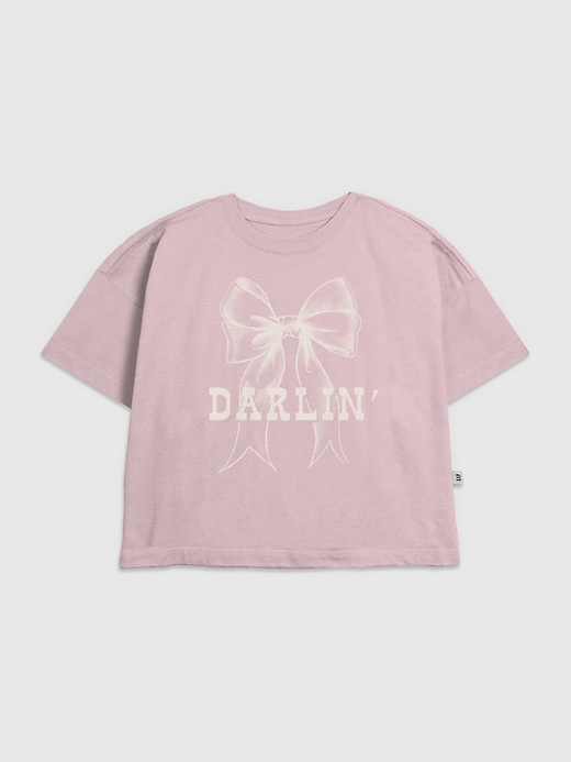 Image number 1 showing, Kids Darlin Bow Graphic T-Shirt