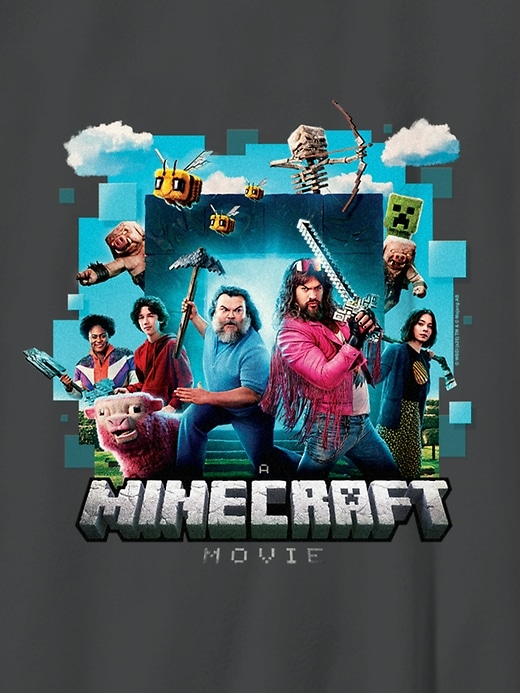 Image number 3 showing, Kids Minecraft Movie Poster Graphic T-Shirt