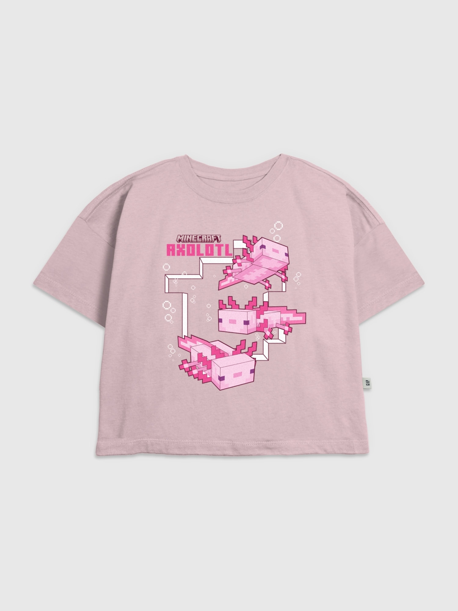 Kids Minecraft Axolotl Graphic T-Shirt