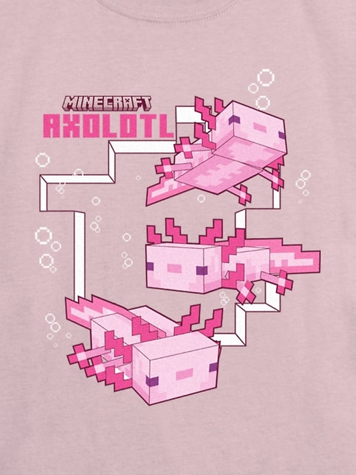 Image number 3 showing, Kids Minecraft Axolotl Graphic T-Shirt