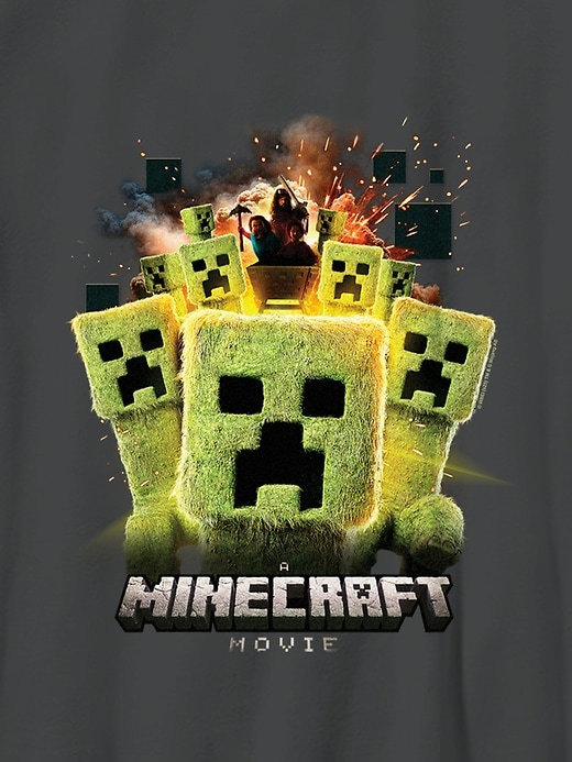 Image number 3 showing, Kids Minecraft Creeper Group Graphic T-Shirt