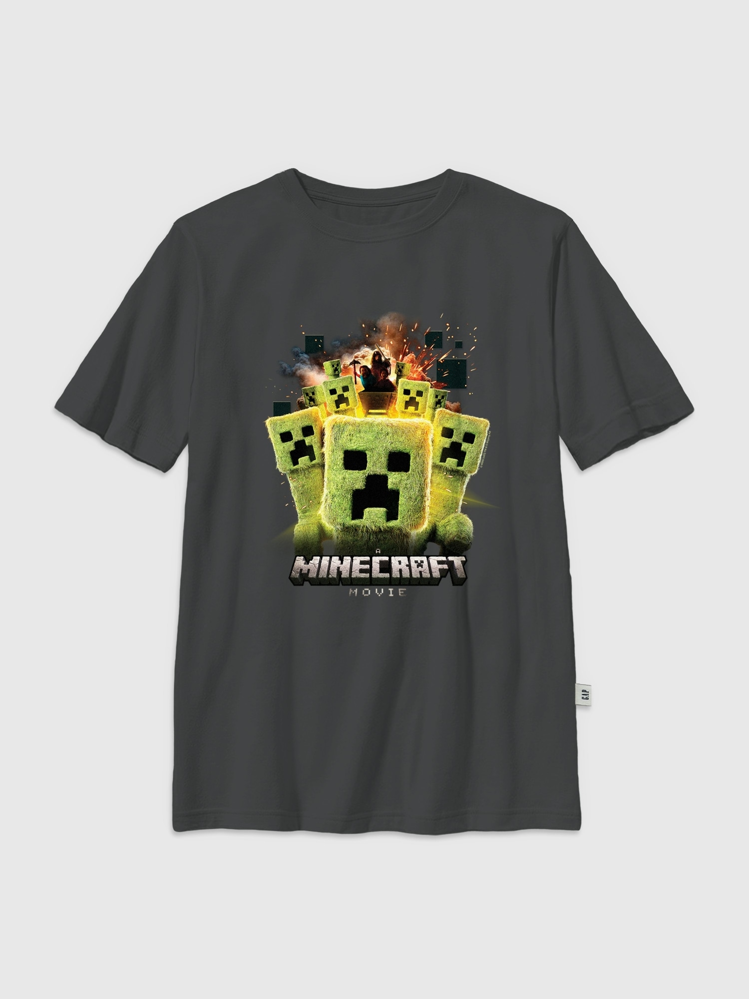 Kids Minecraft Creeper Group Graphic T-Shirt