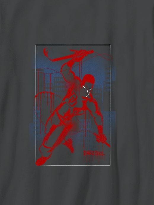 Image number 3 showing, Kids Marvel Daredevil Line Art Graphic T-Shirt