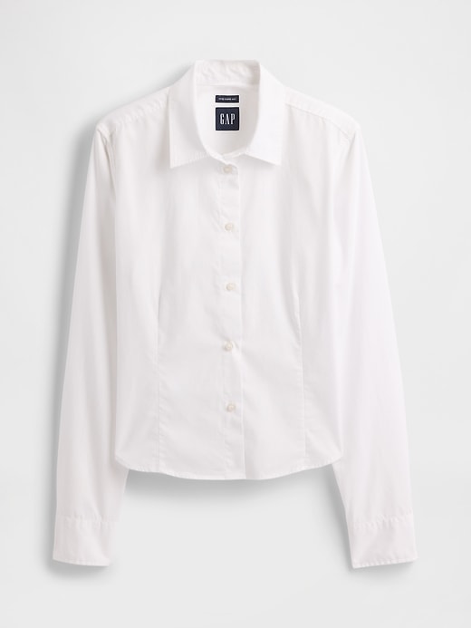 Image number 5 showing, Organic Cotton Cropped Shirt