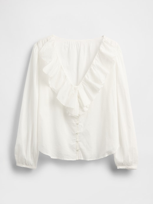 Image number 5 showing, Ruffle V-Neck Shirt