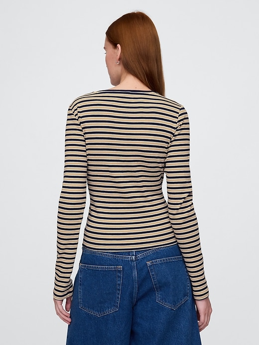 Image number 3 showing, Modern Rib Cropped T-Shirt