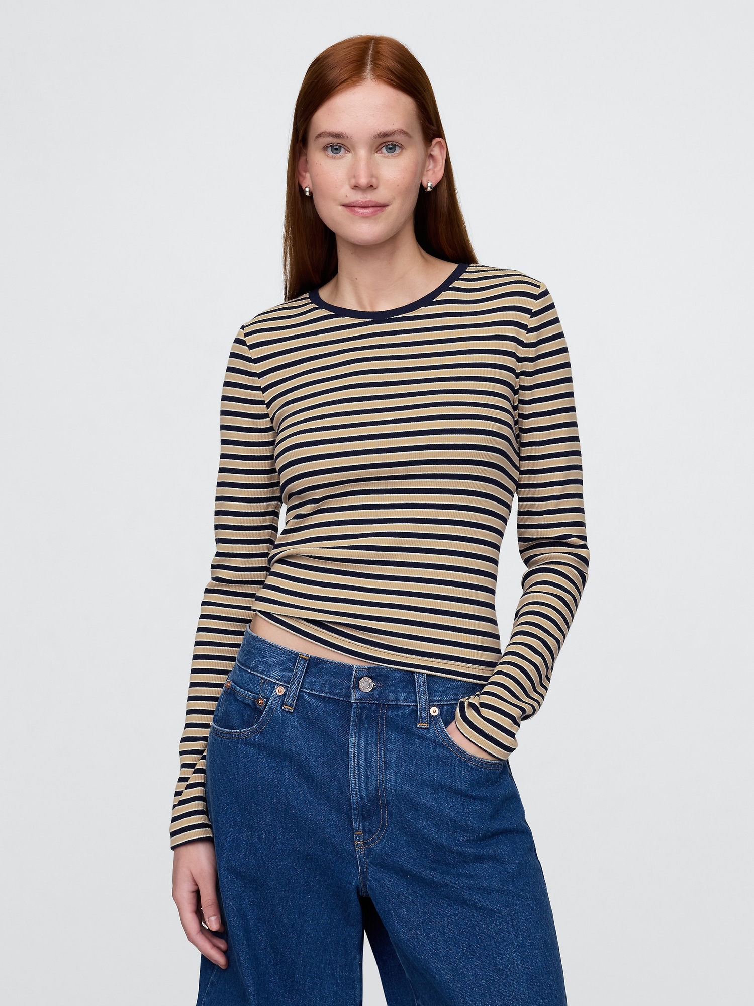 Modern Rib Cropped T-Shirt