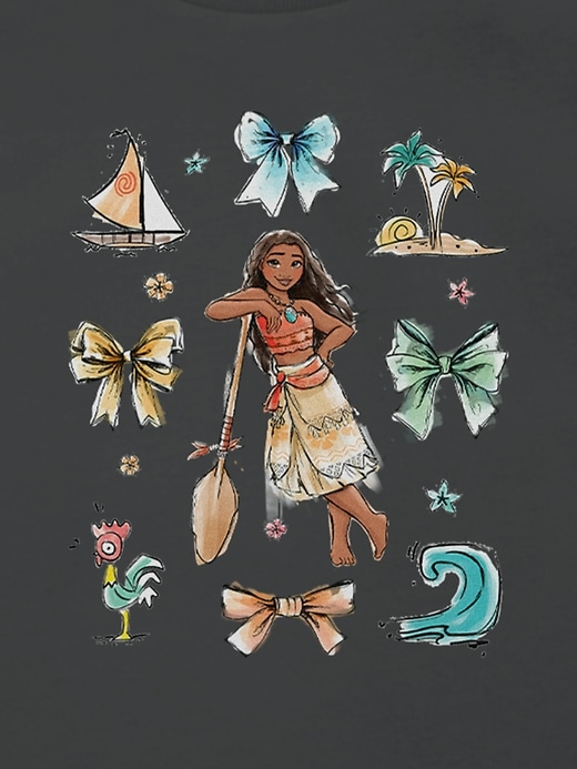 Image number 3 showing, Toddler Disney Moana Bow Icons Graphic T-Shirt