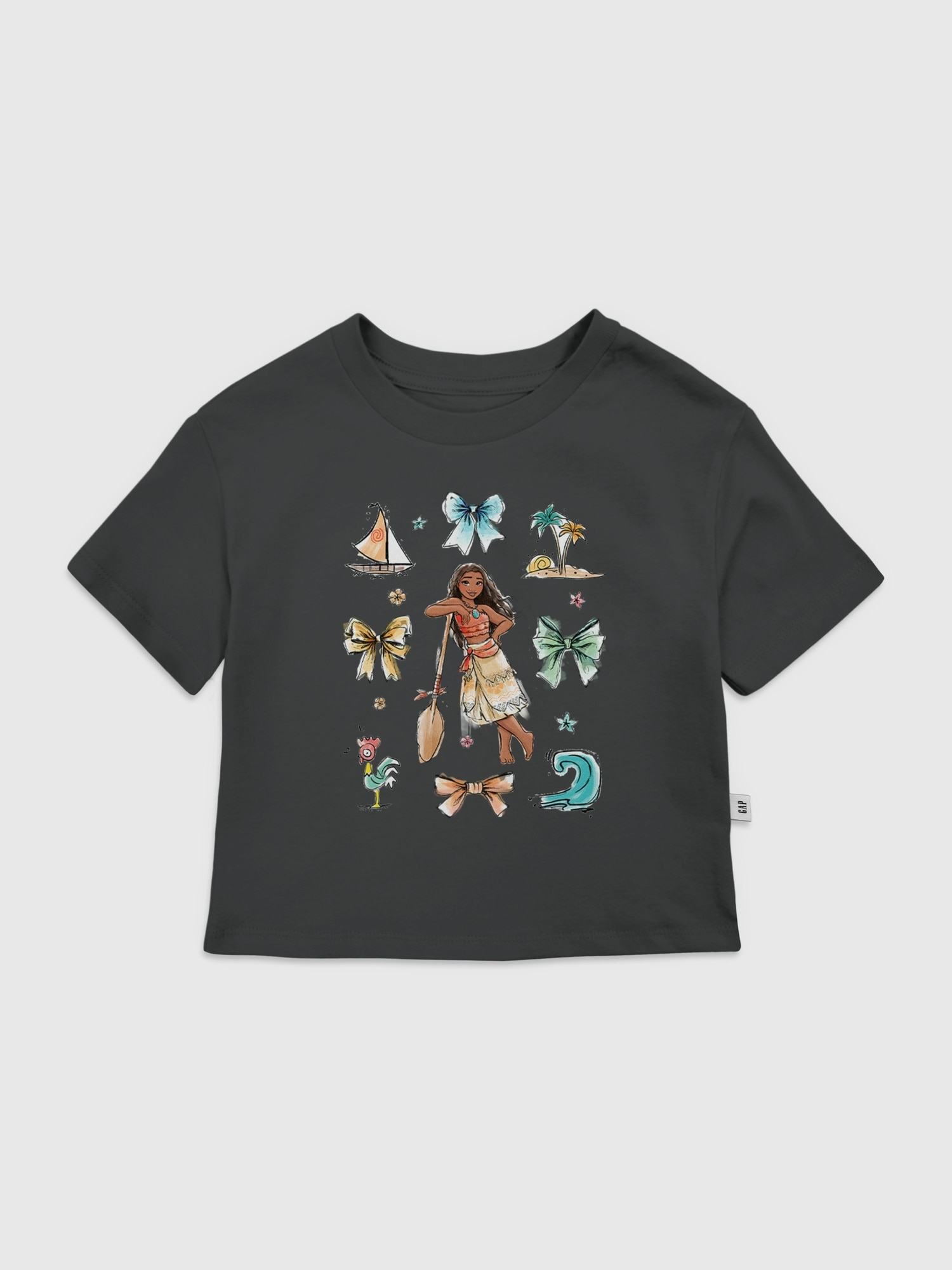 Toddler Disney Moana Bow Icons Graphic T-Shirt