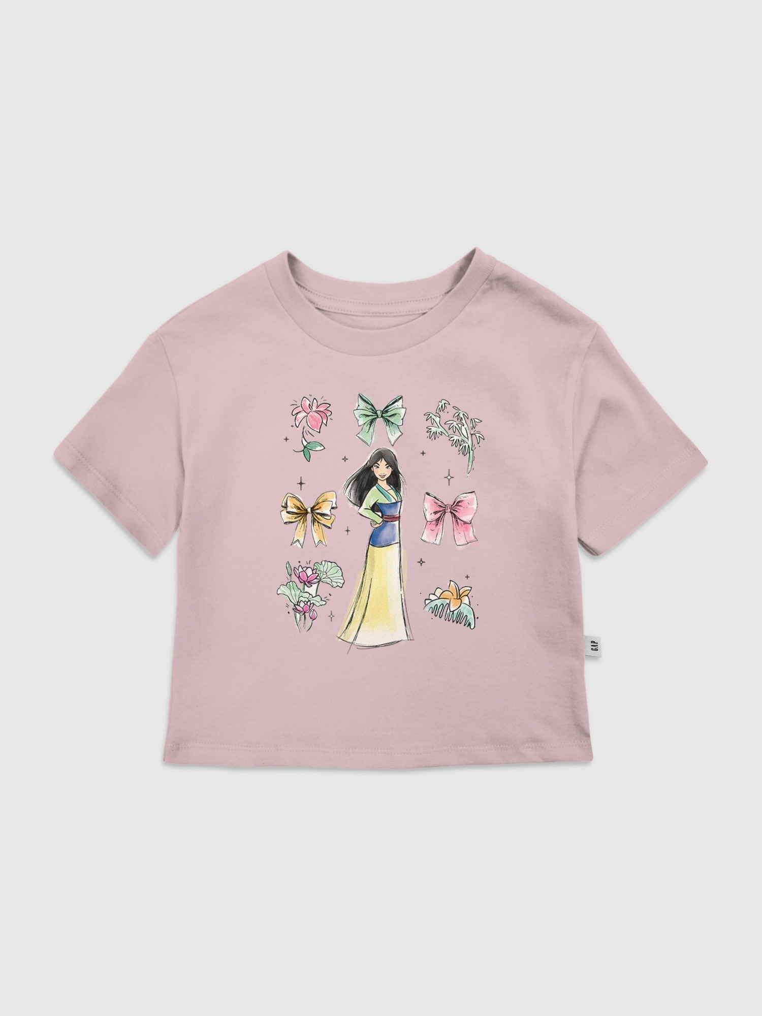 Toddler Disney Mulan Bow Icons Graphic T-Shirt