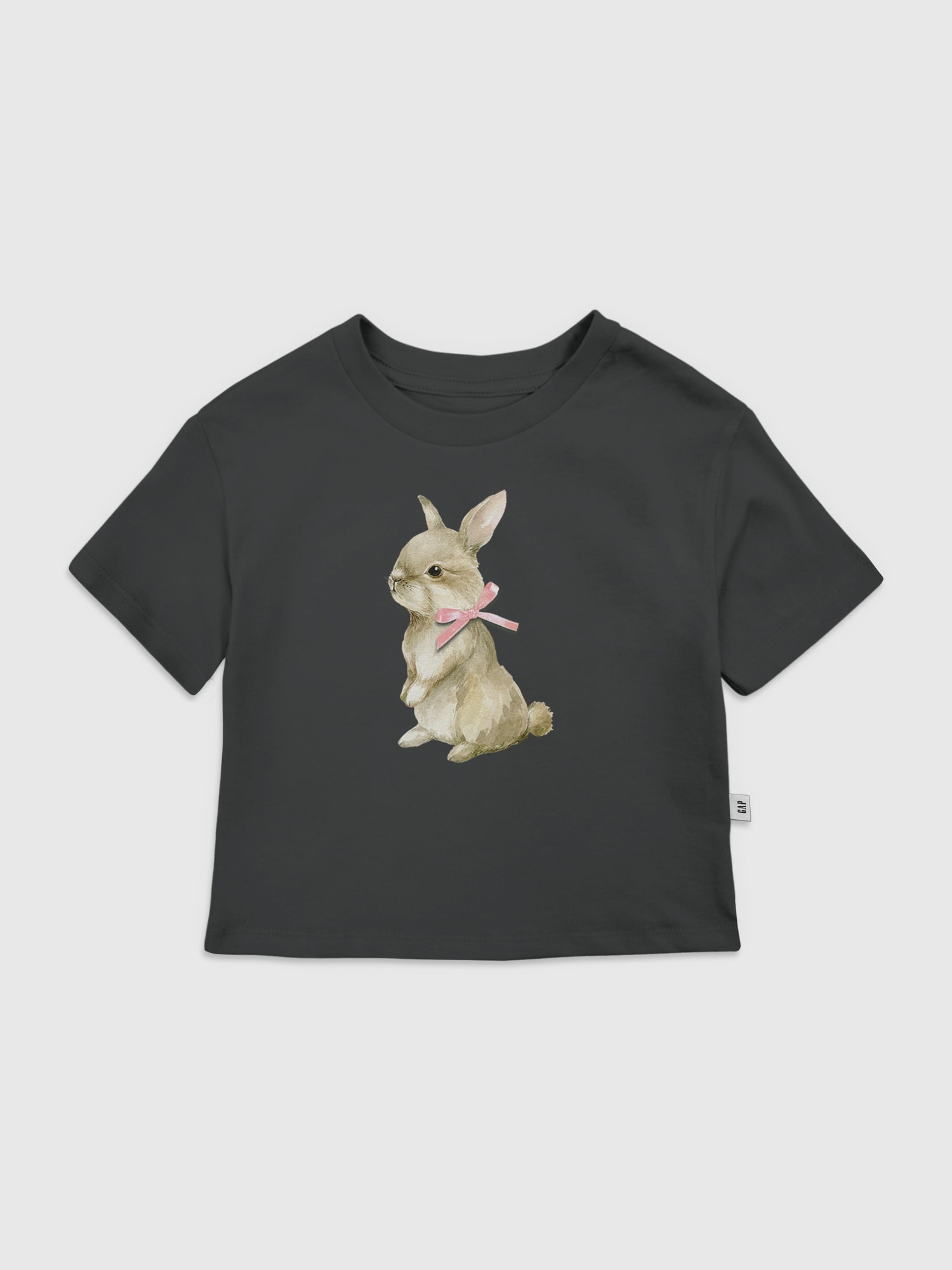 Toddler Bunny Bow Graphic T-Shirt