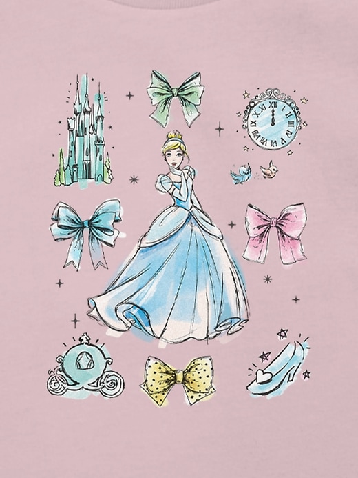 Image number 3 showing, Toddler Disney Cinderella Bow Icons Graphic T-Shirt