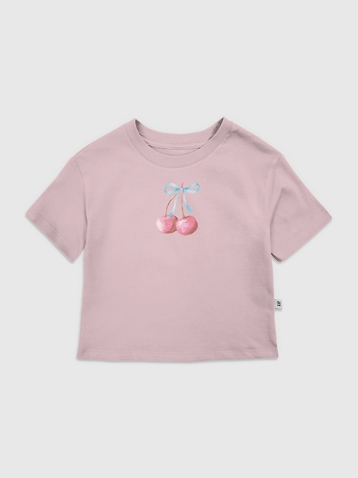 Image number 1 showing, Toddler Cherry Bow Graphic T-Shirt