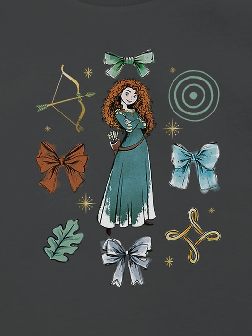 Image number 3 showing, Toddler Disney Merida Bow Icons Graphic T-Shirt