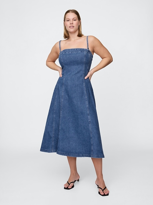 Image number 5 showing, Denim Midi Dress