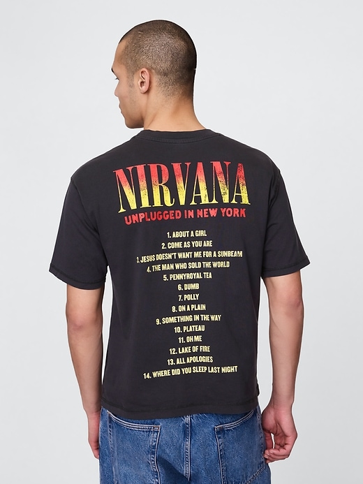 Image number 3 showing, Heavyweight Cropped Nirvana Graphic T-Shirt