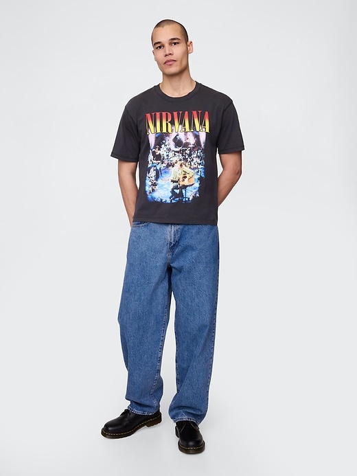 Image number 2 showing, Heavyweight Cropped Nirvana Graphic T-Shirt