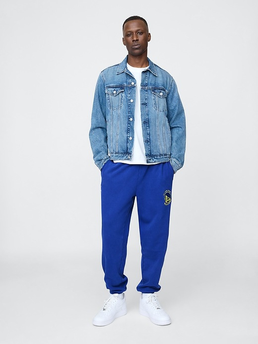 Image number 1 showing, NBA Golden State Warriors Logo Heavyweight Joggers