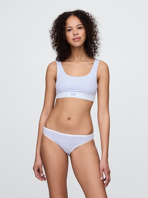 Image number 3 showing, Organic Stretch Cotton Gap Logo Bralette