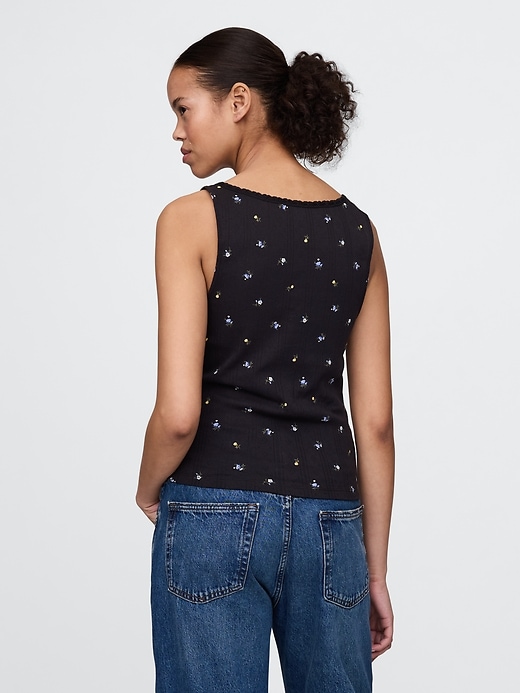 Image number 2 showing, Pointelle Tank Top