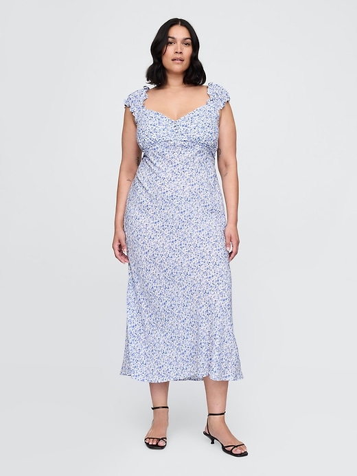 Image number 5 showing, Crepe Sweetheart Maxi Dress