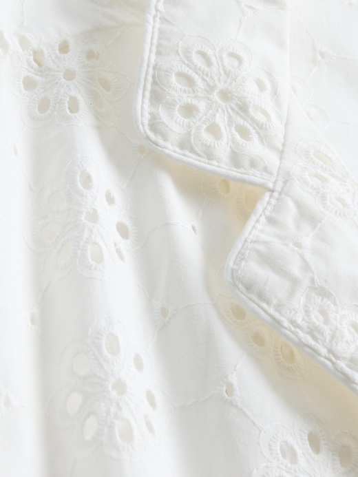 Image number 2 showing, Eyelet Poplin PJ Shirt