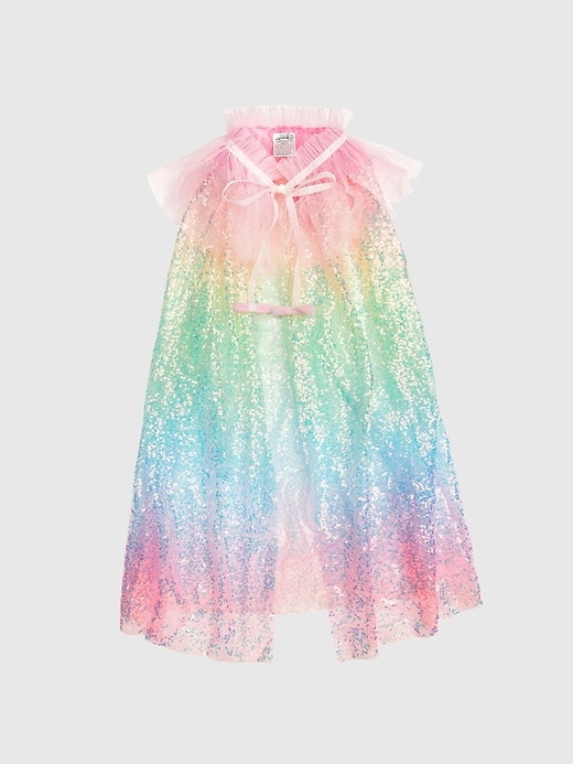 Image number 1 showing, Sweet Wink Rainbow Sequin Cape