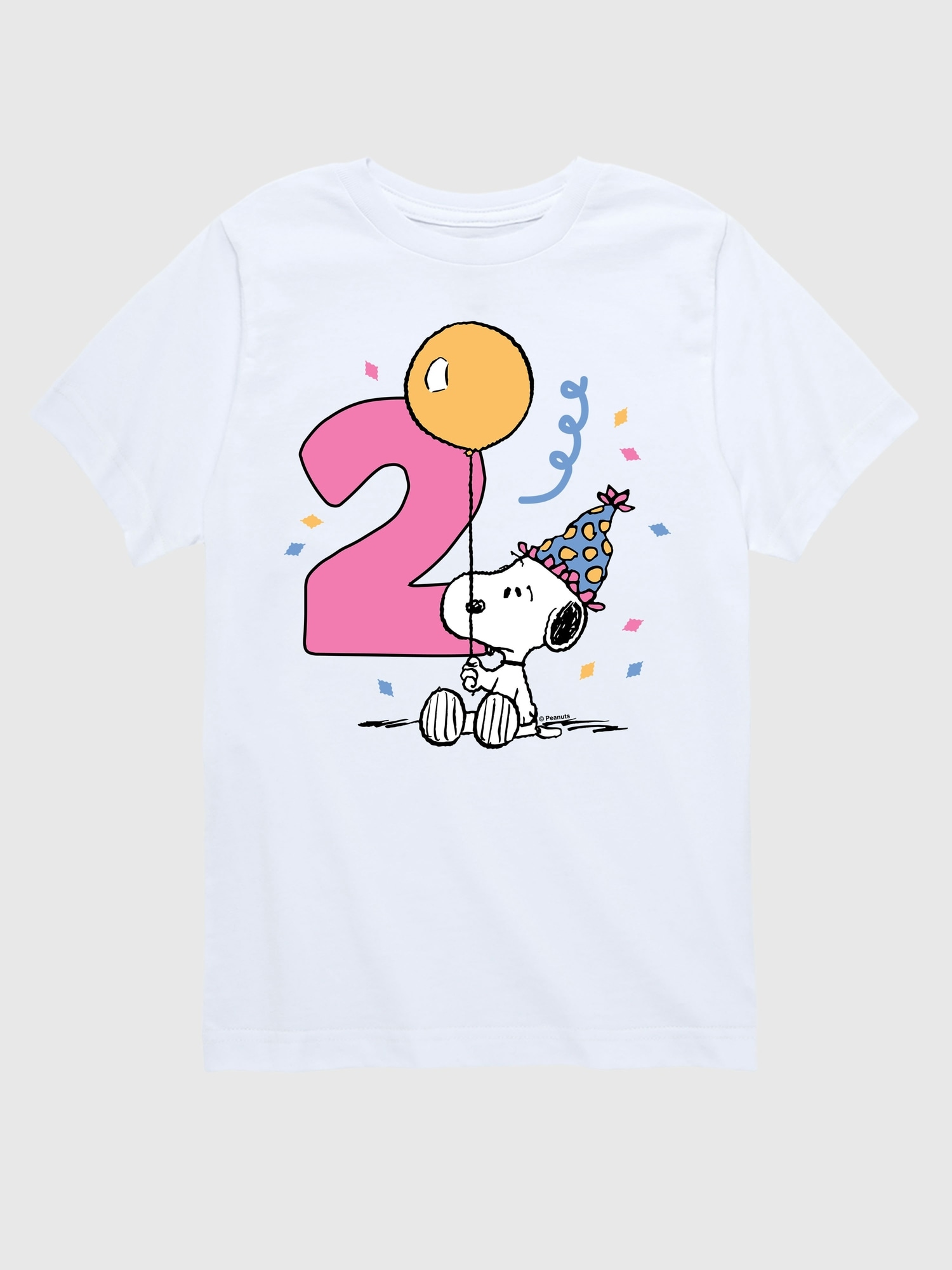 Toddler Peanuts 2nd Birthday Short Sleeve Graphic Tee