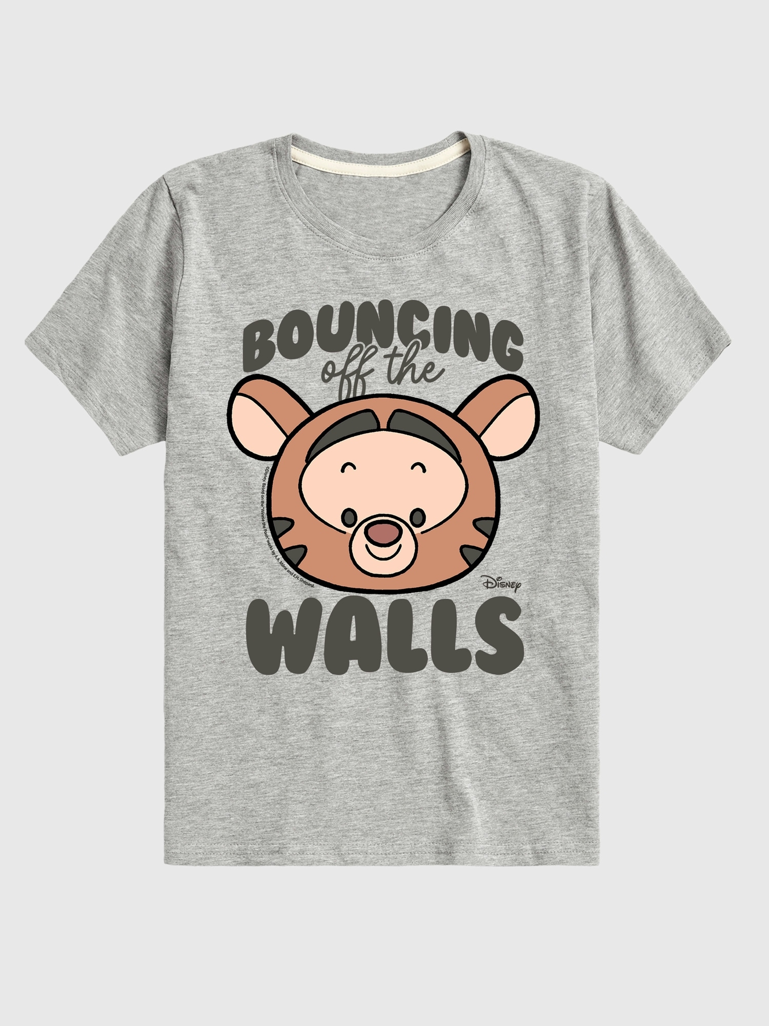 Toddler Winnie the Pooh Tigger Bouncing Off Walls Short Sleeve Graphic Tee