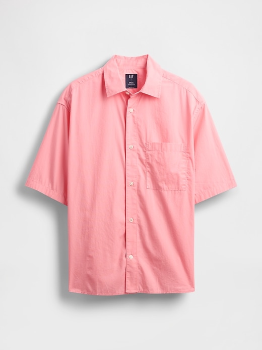 Image number 5 showing, Organic Cotton Oversized Poplin Shirt