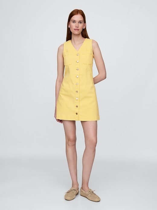 Image number 1 showing, Denim Mini Dress