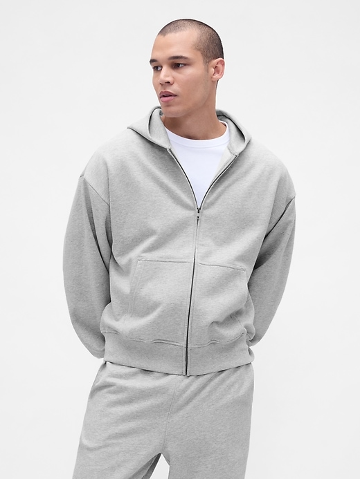 Adult Heavyweight Oversized Zip Hoodie