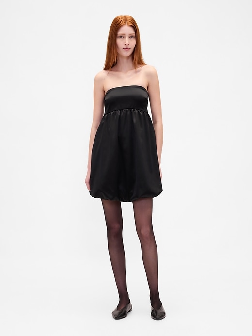Espresso Grommet Bubble Mini Dress