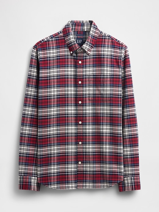 Plaid Oxford Button-Down Shirt | Gap